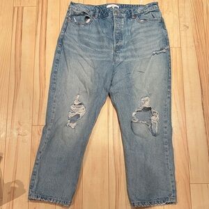 Dynamite- Distressed Blue Jeans